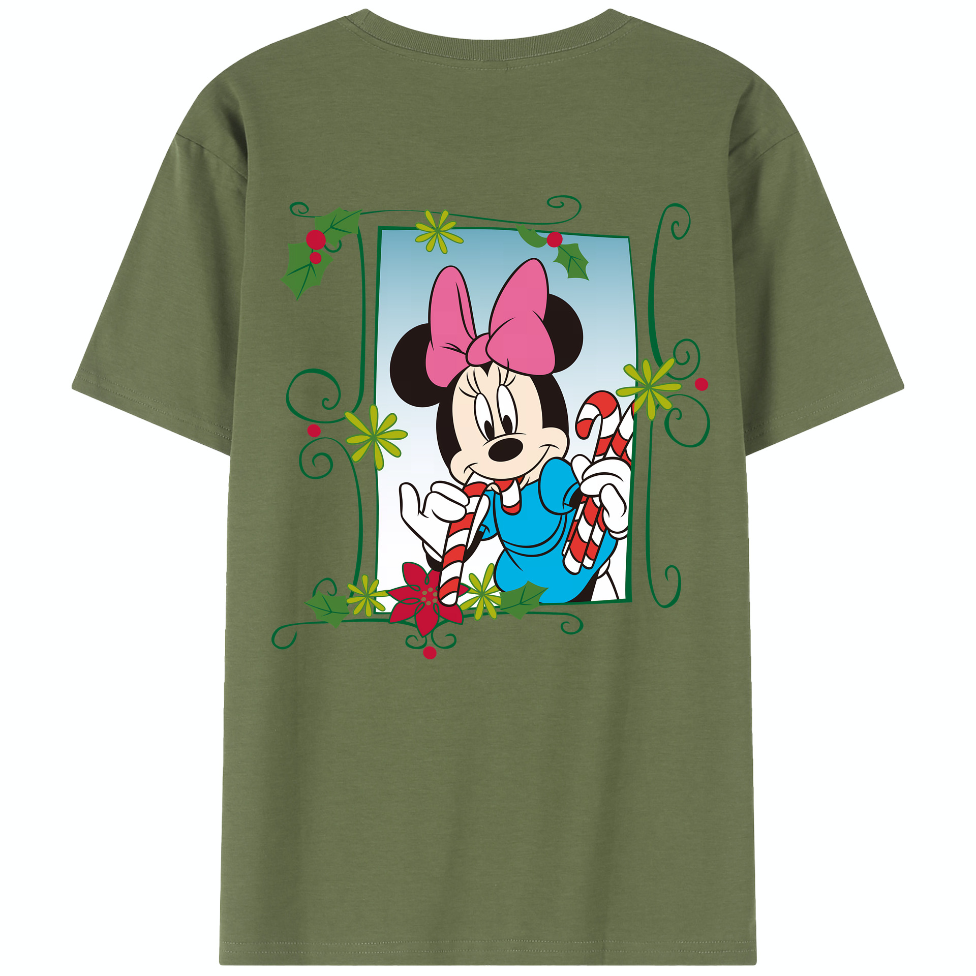 （画像用） ミッキーマウス Mickey Mouse 綿100％半袖Tシャツ（背面プリント）